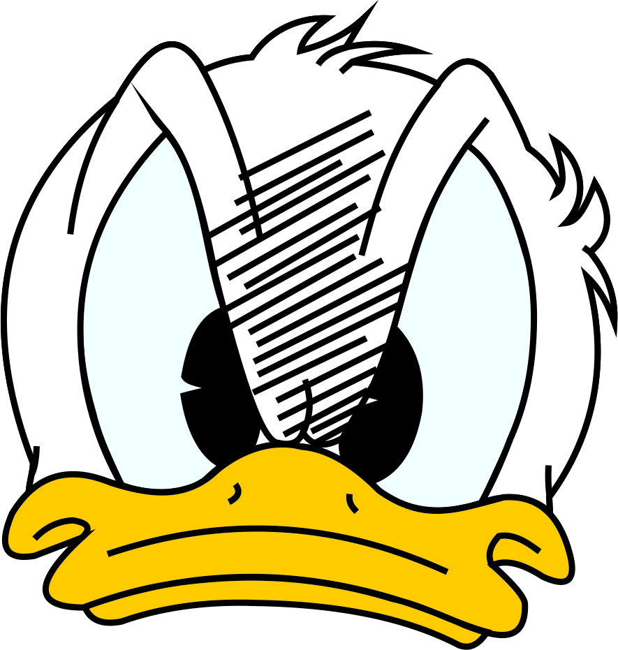 Donald Duck Logo 03 vinyl decal